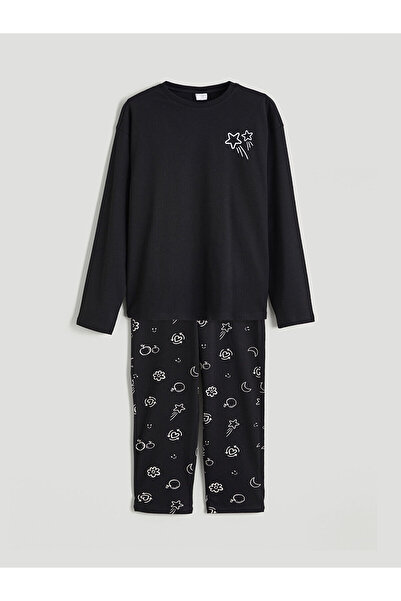 LC Waikiki Crew Neck Girl's Pajama Set