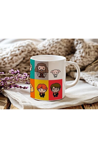 Beramussa كوب شخصية هاري بوتر - نمط مربع ملون من هوجورتس - كوب هدية بتصميم ال...