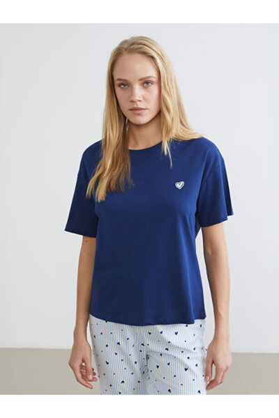 LC Waikiki Bisiklet Yaka Baskılı Kadın Pijama Takımı