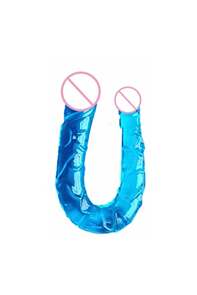 BAILE Accesoriu dublu flexibil din gelatină moale – Blue, 44,5 cm