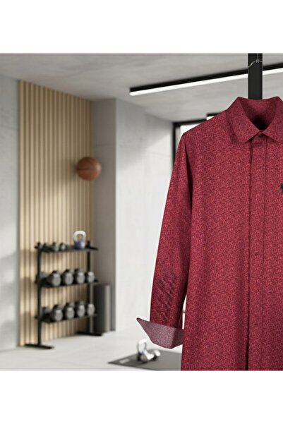 YusGos Long Sleeve Cotton Shawl Pattern Easy Iron Regular Fit Premium Men's Shirt