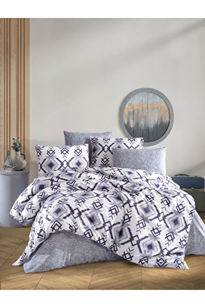 PERLE MAİSON طقم غطاء لحاف فردي من بيرليمايسون 'إليسي بلو'