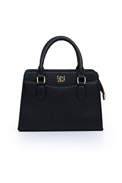 Levidor Orta Boy Günlük Uzun Askılı Tote Tasarım Kadın El ve Omuz Çantası LV930977 Siyah