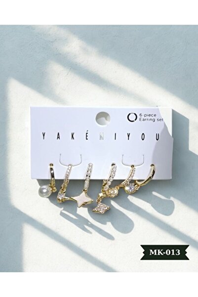 Jevellery Set of 6 Steel Earrings