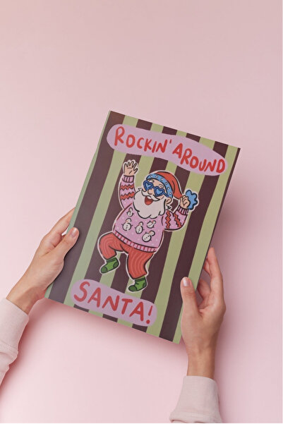 Hello Melody Design Εκτύπωση "ROCKING SANTA" από την συλλογή Εκτυπώσεων - Χωρ...