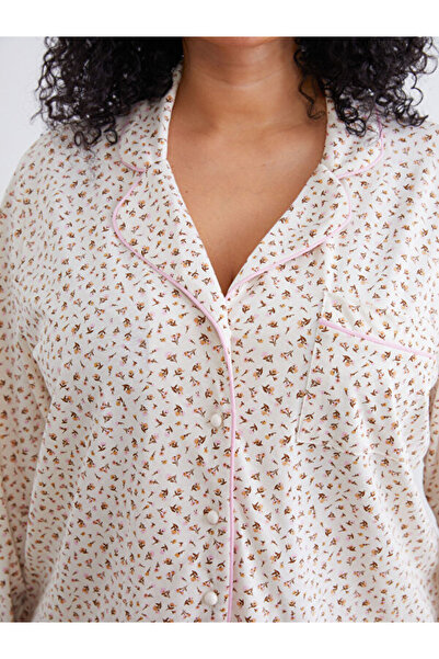 LC Waikiki Plus Size Floral Women's Pajama Set