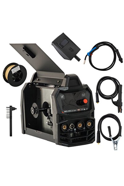 DDT Invertor/Aparat de sudura MIG/MMA PROFESIONAL cu Electrozi si Sarma, 220 V, 350A