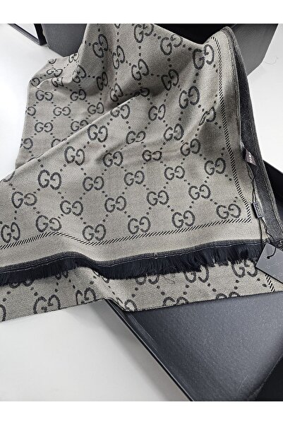 Shiva Scarfs G Pattern Double-Sided Cashmere Silk Shawl 4 Seasons Soft Cotton