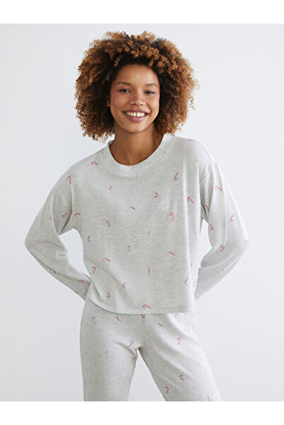 LC Waikiki Crew Neck Patterned Women's Pajamas Set