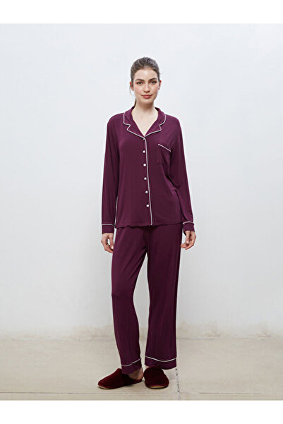 LC Waikiki Shirt Collar Women's Pajama Set