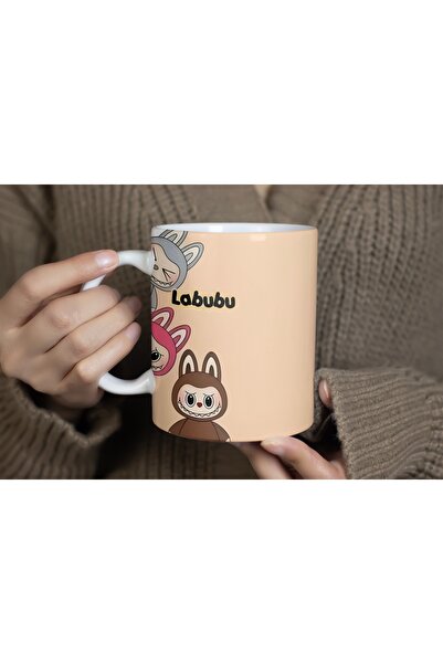 Beramussa La Bubu Brown Character Mug - Minimal Design - Sweet and Fun Gift Cup