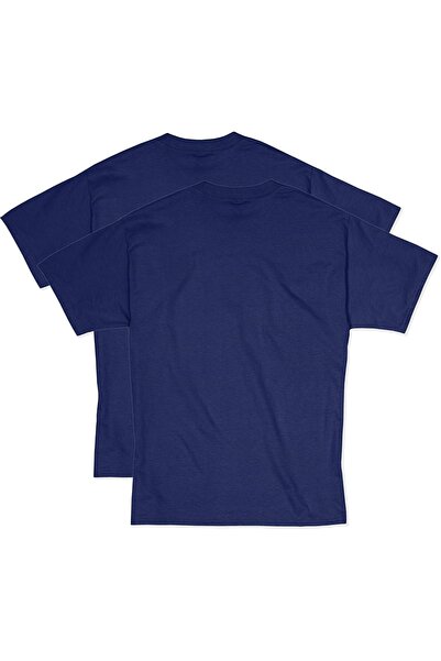 Pure Infinity Men’s 2-Pack Cotton T-Shirt – Navy Blue | Classic Everyday Fit