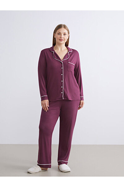 LC Waikiki Shirt Collar Women's Pajama Set