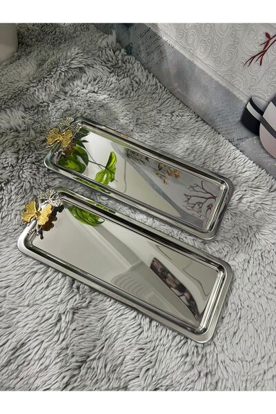 The fabrication 2-Piece Luxury Stainless Steel Butterfly Gold Plated Baton Se...