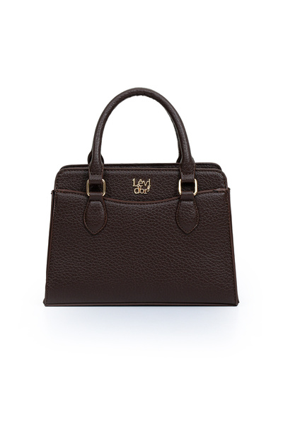 Levidor Orta Boy Günlük Uzun Askılı Tote Tasarım Kadın El ve Omuz Çantası LV930977 Kahve
