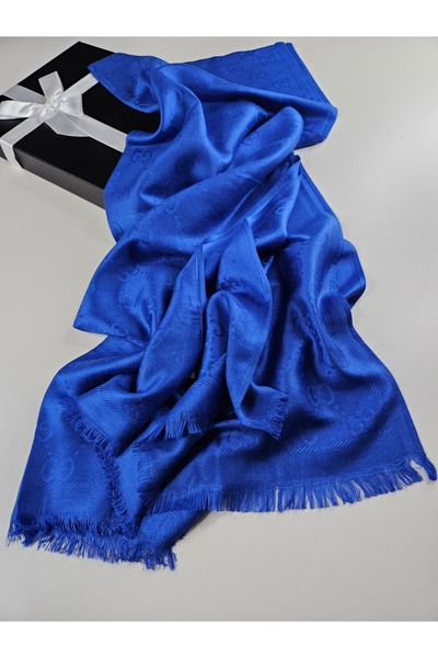 Shiva Scarfs شال حريري من الكشمير ذو وجهين بنمط G، قطن ناعم للفصول الأربعة