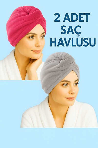 Mela Home Pachet de 2 prosoape pentru păr/prosoape pentru oaspeți, cu uscare ...