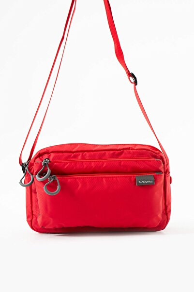 RKY SERENITY Sanmorris Women's 3-Compartment Parachute Fabric Adjustable Crossbody Bag