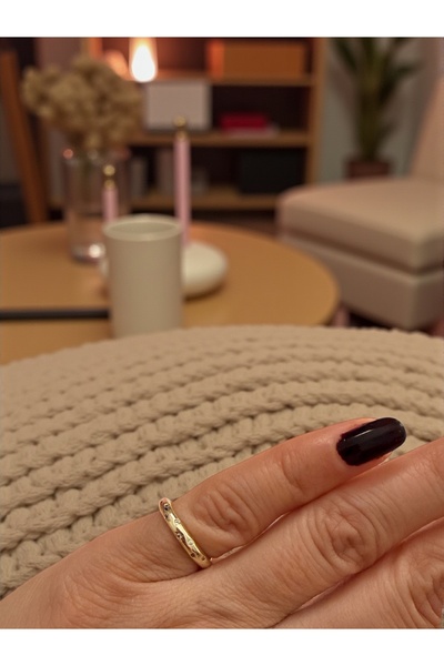 Bo Takı ve Aksesuar خاتم قابل للتعديل على شكل الإصبع الصغير