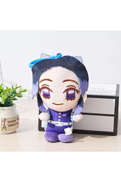 synshop Demon Slayer Shinobu Kocho Anime Manga 12cm Plush Keychain Toy Bag Ornament Charm Gift