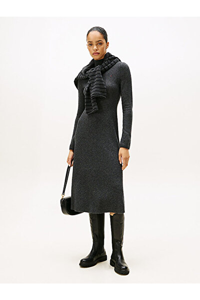 Tommy Hilfiger Midi Soft Wool Jumper Dress
