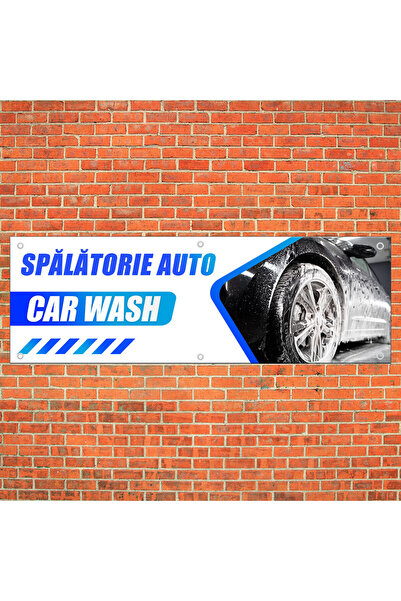 stickerino Banner pentru spălătorie auto, cu inele de prindere