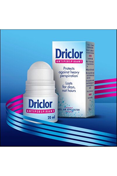 Driclor Roller Antiperspirant 20 ml, Unisex, Fragrance-Free