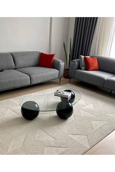 LAMST Kora table set - Black, transparent glass