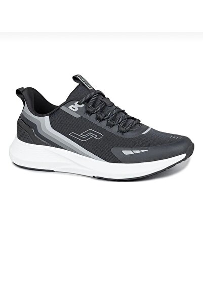Jump 32507 Men's Black Detailed Lace-Up Memory Sole Walking Sports Shoes
