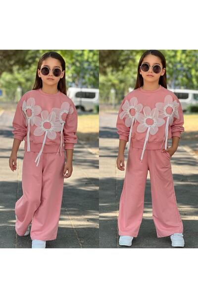 Amur Girl's Sweatshirt-Loose Fit Tracksuit Set