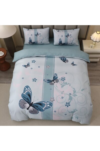 CumparaMisim Double bed linen, FINET, 5D Digital Print with Butterflies - Ide...