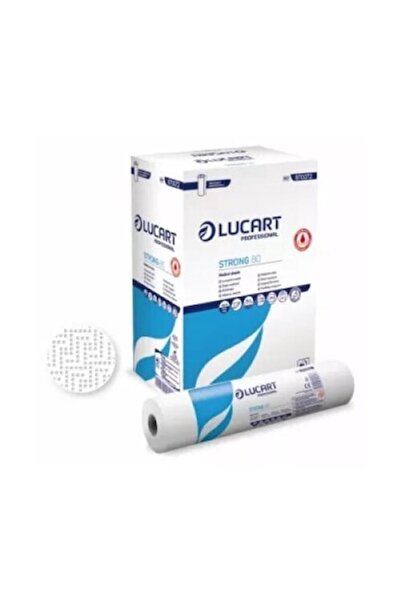 Lucart Professional Rolă de hârtie medicală Strong 80 Joint, albă, 6 buc/cutie