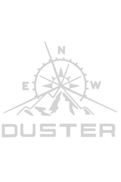 Oracal Set of 2 Duster compass side stickers, 27x22.4cm, gray