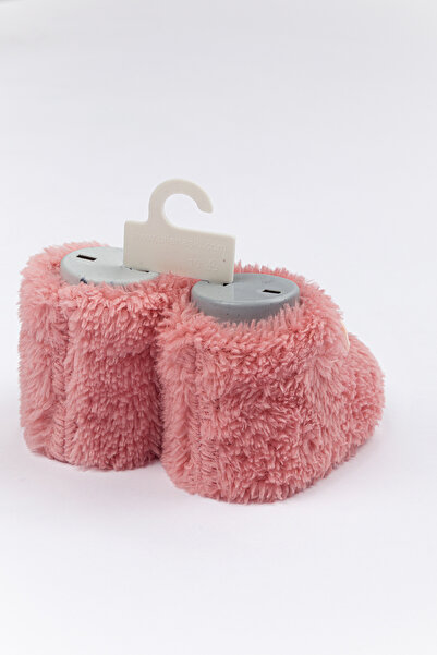 Lui Baby Baby Booties Plush 0/6 Months with Bow