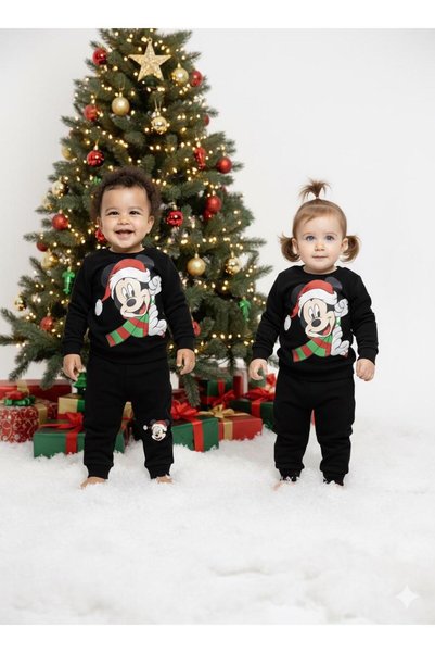 Masal Dünyası Bursa New Year's Christmas Themed Mickey Mouse Patterned Unisex...