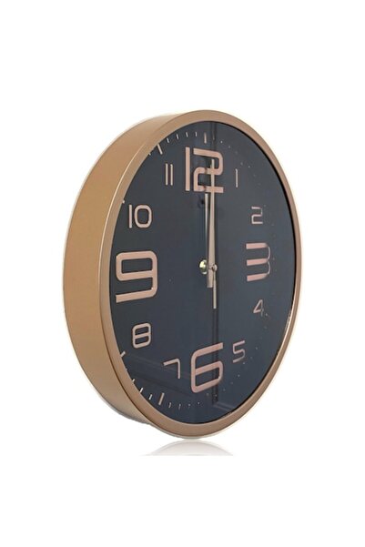 OEM Decorative wall clock, Living room wall clock, kitchen, Silent, Large Golden Clock, 30x30x4 cm