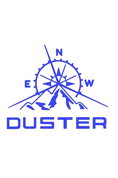 Oracal Set of 2 Duster compass side stickers, 40x32cm, blue