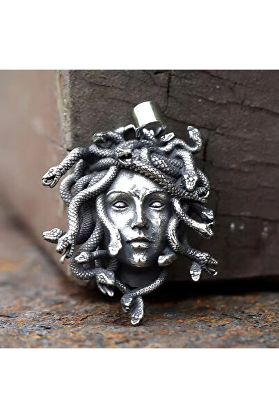 Viking Medusa Design S+ Quality 316L Stainless Tarnish Free Steel Chain Necklace