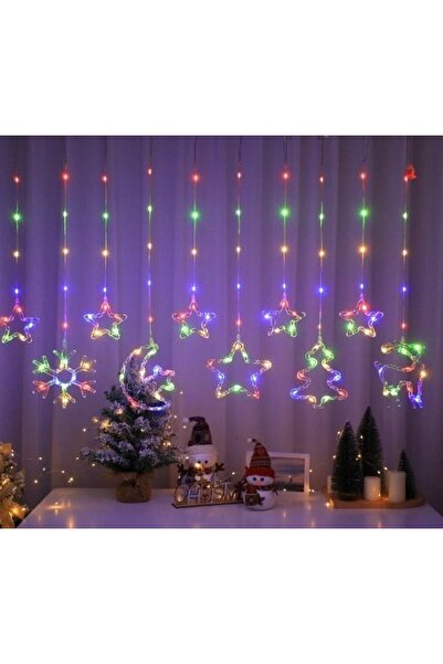 Craciun Εγκατάσταση πολύχρωμης κουρτίνας