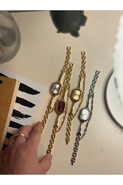 Bileklikli Metal Kordon Vintage Kadın Kol Saati