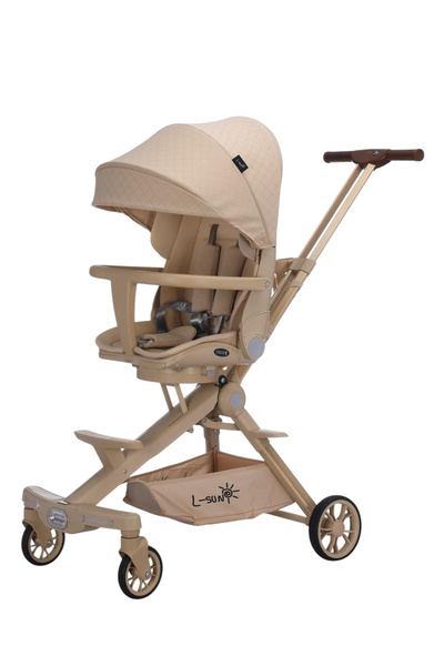 L-Sun Sport stroller C2 Deluxe Crem, reversible, foldable, lights and music, 6-36 months