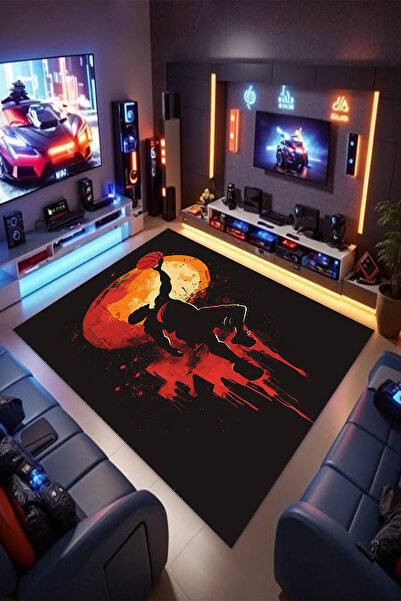 Reyhani Basketbol Desenli Kaymaz Taban Makinede Yıkanabilir Gaming Oyuncu Gam...