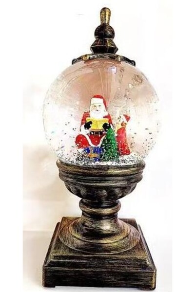 Craciun Felinar luminat Mos Craciun, Muzical cu Ventilator zapada ( cu batter...