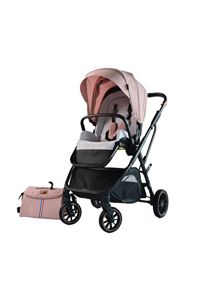 L-Sun Reversible foldable sport stroller with leg cover, 0-36 months, C7 Pink