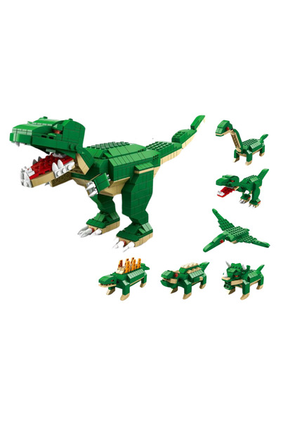 Bebelul 6in1 dinosaur construction set 1000 pieces for children