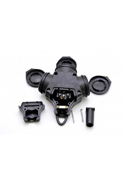 ElectroAZ Rubber Y Extension Head with 3 Schuko Places