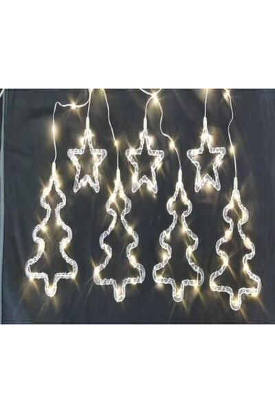 Craciun Εγκατάσταση λευκής κουρτίνας gald