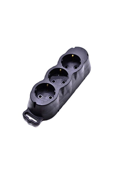 ElectroAZ Professional Extension Cord, 3 Schuko Sockets, Rubberized, Grounding, with CP