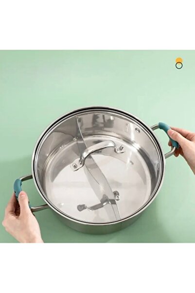 Homeland واقي حراري لمقابض الأواني من السيليكون - مقبض مضاد للاحتراق، غير قاب...