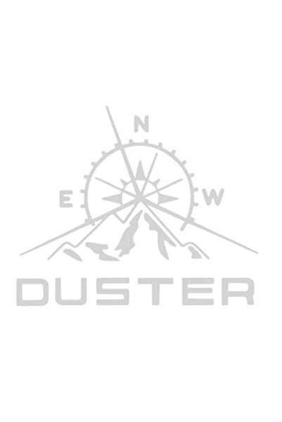 Oracal Set of 2 Duster compass side stickers, 27x22.4cm, silver